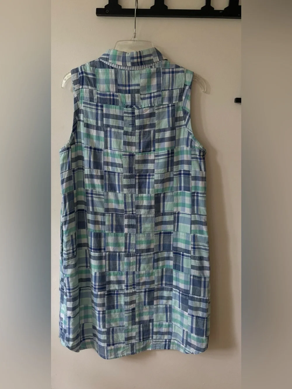 Vineyard Vines Margo Madras Shirt Dress Size 10 - Picture 5 of 8